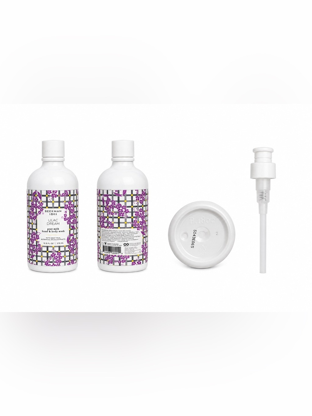 BEEKMAN 1802 Lilac Dream Hand & Body Wash Floral White & Purple